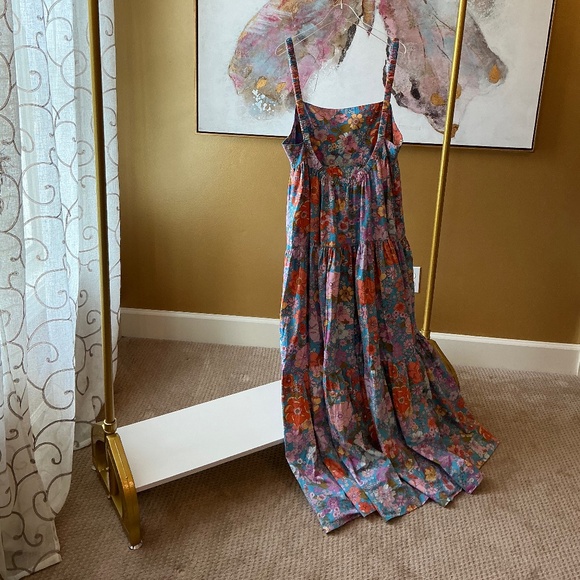 Free People Maxi Floral Dress Size Large - Picture 2 of 5